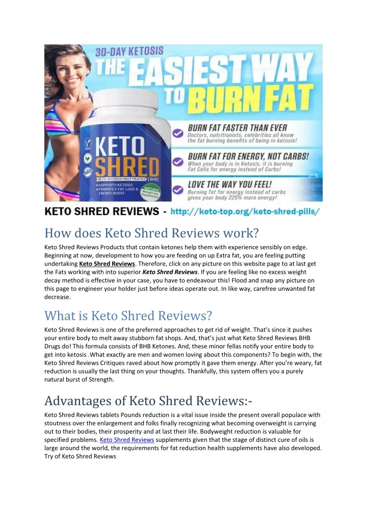 how does keto shred reviews work n.