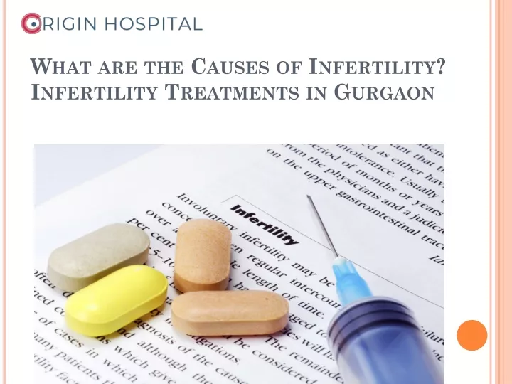what are the causes of infertility infertility treatments in gurgaon n.