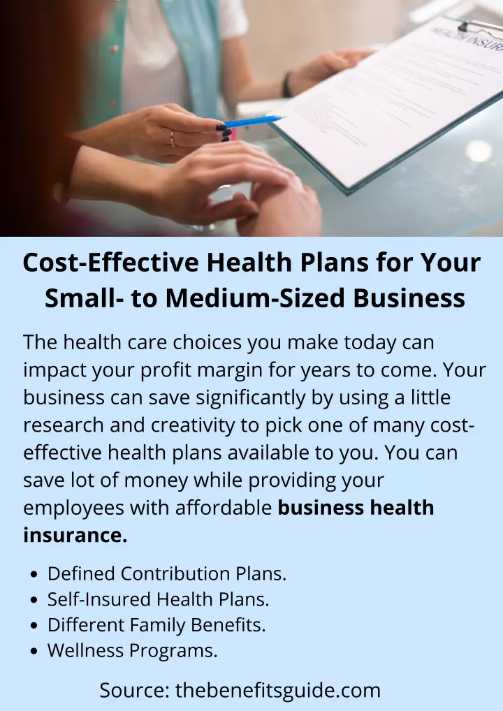 PPT CostEffective Health Plans for Your Small to MediumSized