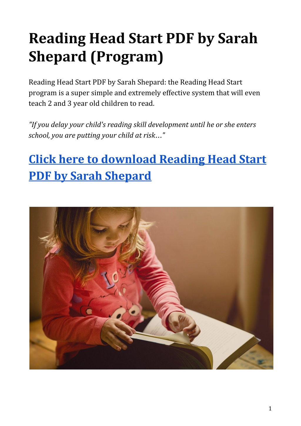 Reading Head Start Review - What You Should Know [2021]