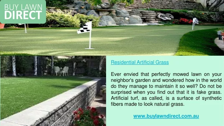 residential artificial grass n.