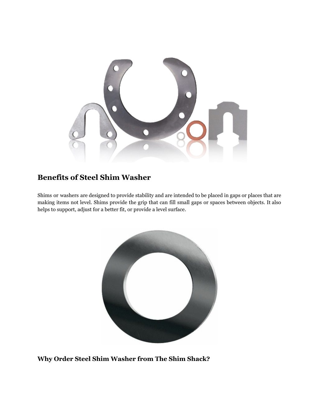 PPT Types of Steel Shim Washer and Their Use in Industries PowerPoint
