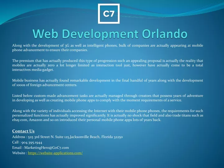 web development orlando n.