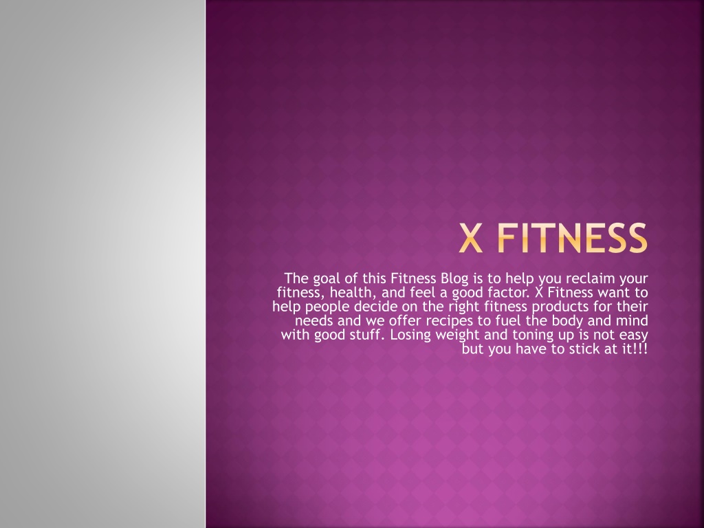 PPT X Fitness PowerPoint Presentation, free download ID9967482