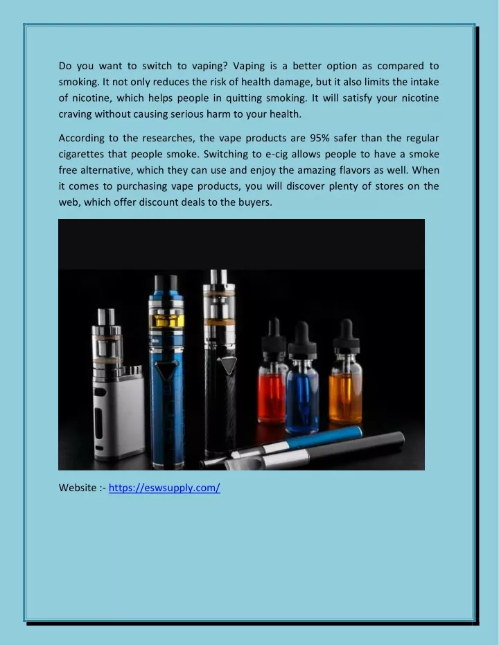 do you want to switch to vaping vaping n.