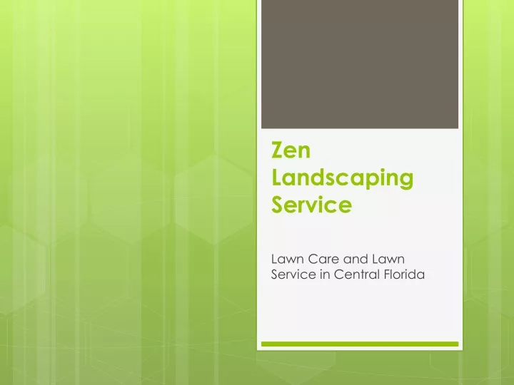 zen landscaping service n.