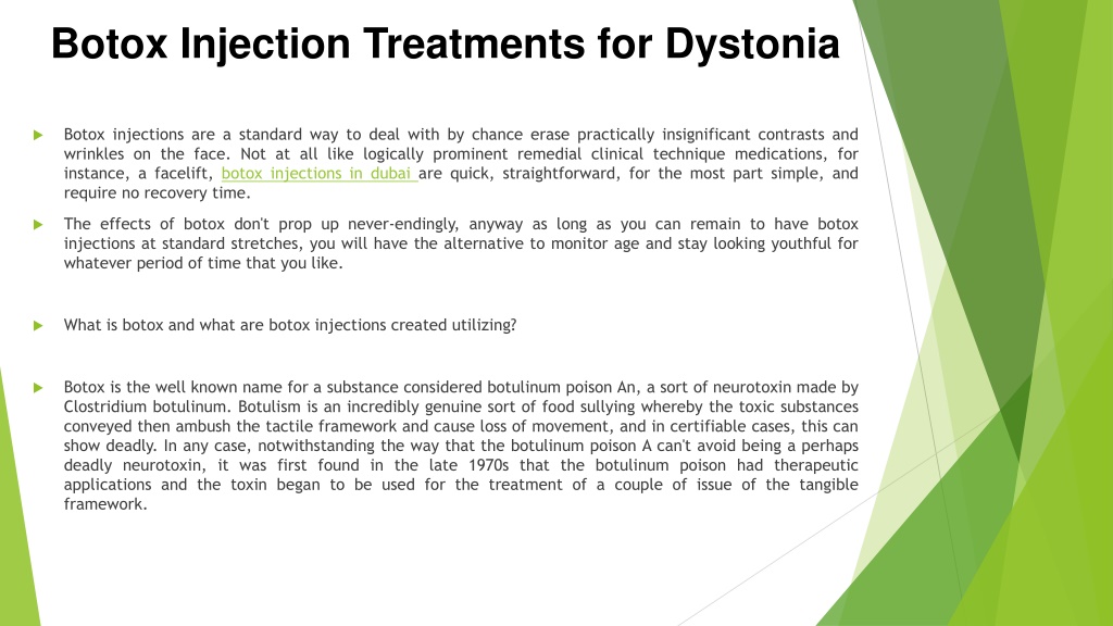 Ppt Botox Injection Treatments For Dystonia Powerpoint Presentation Free Download Id9995298 8054