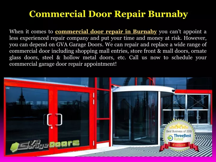 commercial door repair burnaby n.