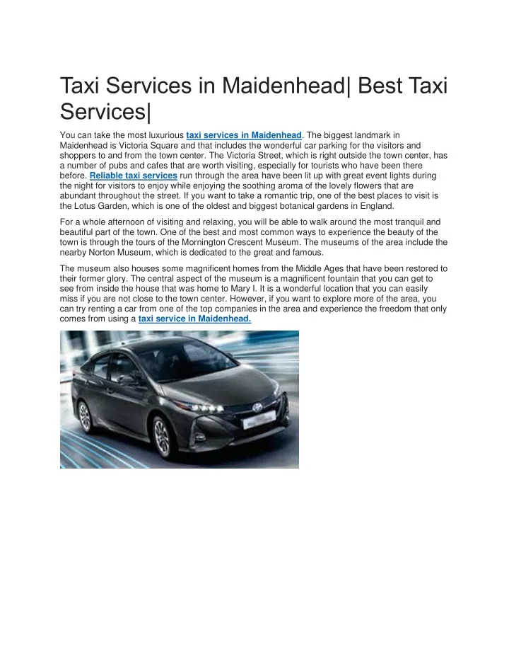 taxi services in maidenhead best taxi services n.
